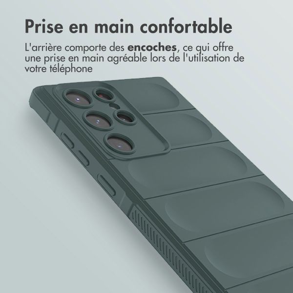 imoshion EasyGrip Backcover Samsung Galaxy S22 Ultra - Vert foncé
