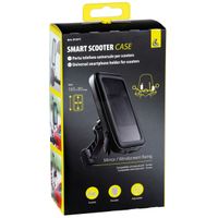 Lampa Support de téléphone Smart Case pour scooter - Résistant aux éclaboussures - Rotation à 360° - Fixation sur rétroviseur et pare-brise - Noir