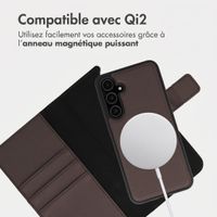 imoshion Étui portefeuille luxe 2-en-1 amovible Samsung Galaxy A55 - Marron
