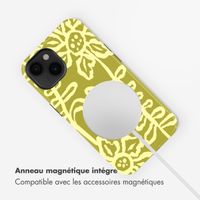 Selencia Coque arrière Vivid avec MagSafe Apple iPhone 14 - Chalky Bloom