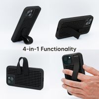 Callbuddy Coque avec strap Apple iPhone 17e / 16e / 15 / 14 / 13 - Epic Black