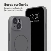 Accezz Coque Grip avec MagSafe Apple iPhone 15 - Gris