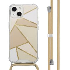 imoshion Coque Design avec cordon Apple iPhone 13 - Beige Graphic
