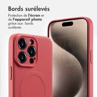 imoshion Coque Couleur avec MagSafe Apple iPhone 15 Pro Max - Dusty Rose