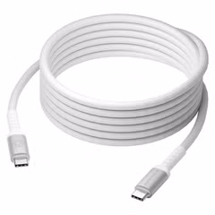 dbramante1928 Câble de recharge Re-charge USB-C vers USB-C 100 W - 3 mètres - Blanc