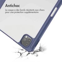 imoshion Coque tablette rigide Trifold Apple iPad Pro 12.9 (2018/2020/2021/2022) - Bleu foncé