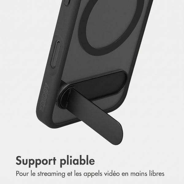 Accezz Coque arrière Hold avec MagSafe Apple iPhone 16 - Black