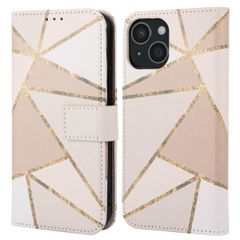 imoshion Étui de télephone portefeuille Design Apple iPhone 15 - Beige Graphic