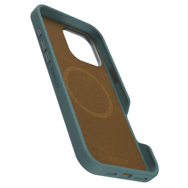 OtterBox Coque en cuir de cactus Symmetry MagSafe Apple iPhone 16 Pro Max - Juniper Sprig