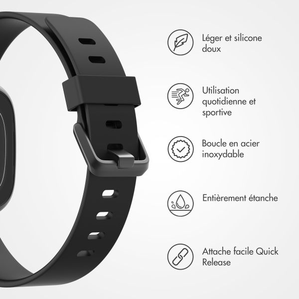 imoshion Bracelet silicone Fitbit Versa / Versa 2 / Versa Lite - Taille L - Noir