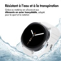 imoshion Bracelet en silicone flexible Samsung Galaxy Watch 9 (40/44mm) / Watch 8 (40/44mm) / Classic (46mm) - Blanc