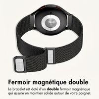 imoshion Bracelet magnétique milanais  - Connexion universelle 20 mm - Noir