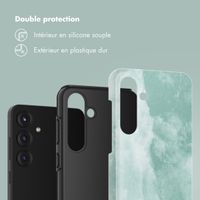 Selencia Coque arrière Vivid Samsung Galaxy S25 Plus - Marble Grayed Jade