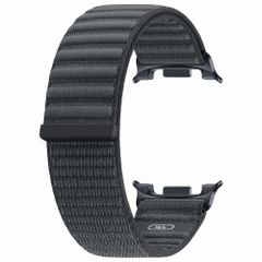 Samsung Bracelet en tissu original Samsung Galaxy Watch 9 (40/44mm) / Watch 8 (40/44mm) / Classic (46mm) - Taille M/L - Noir