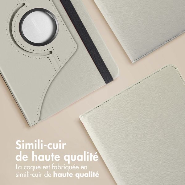 imoshion Coque tablette rotatif à 360° Samsung Galaxy Tab A11 / A9 8.7 pouces - Gris