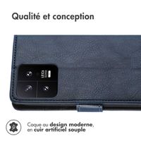 imoshion Étui de télephone portefeuille de luxe Xiaomi 13 - Bleu foncé