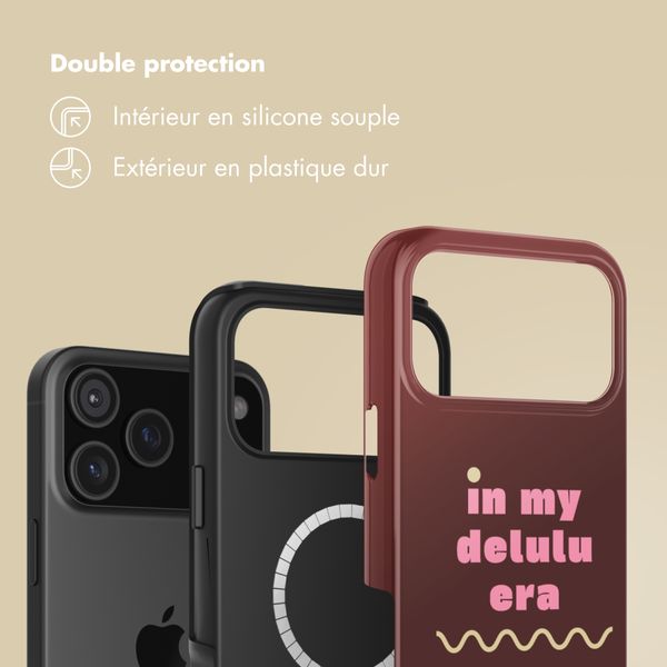 Selencia Coque arrière Vivid avec MagSafe Apple iPhone 17 Pro - Delulu