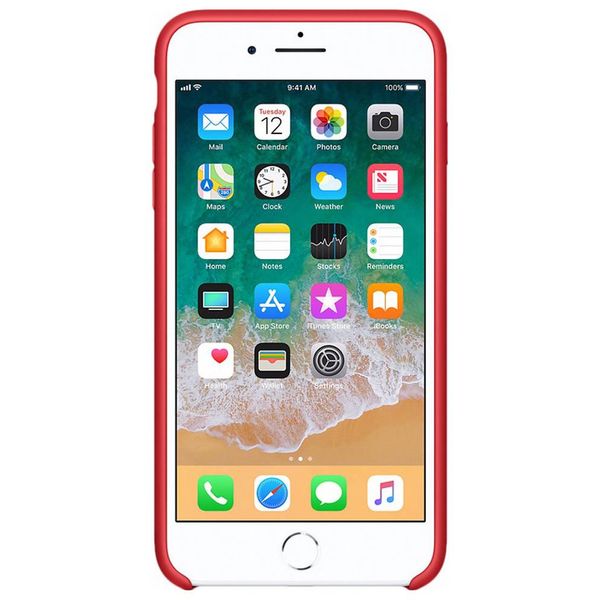Apple Coque en silicone Apple iPhone 8 Plus / 7 Plus - Red
