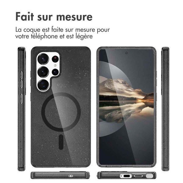 imoshion Coque Pailletée avec MagSafe Samsung Galaxy S24 Ultra - Glitter Noir