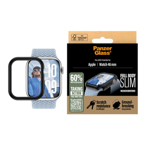 PanzerGlass Coque Full Body slim Apple Watch 10 / 11 - 46 mm - Noir