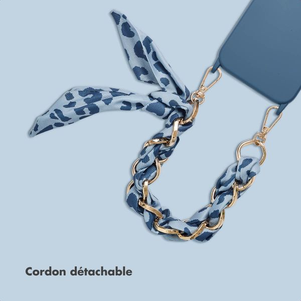 Selencia Bracelet de luxe avec écharpe - Bleu