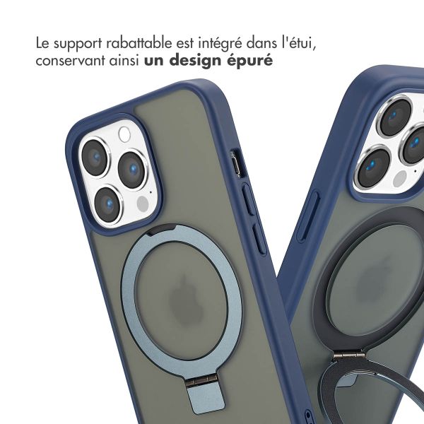Accezz Coque Ring Stand avec MagSafe Apple iPhone 13 Pro - Bleu