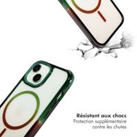 Selencia Coque arrière MagSafe Gradient Apple iPhone 15 - Vert / Brun
