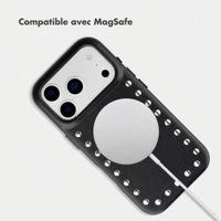 Selencia Coque arrière Studs avec MagSafe Apple iPhone 17 Pro Max - Velvet Black
