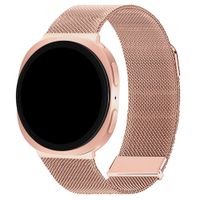 imoshion Bracelet magnétique milanais Samsung Galaxy Watch 9 (40/44mm) / Watch 8 (40/44mm) / Classic (46mm) - Rose Gold