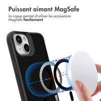 imoshion Rugged Hybrid Carbon Case avec MagSafe Apple iPhone 14 - Noir