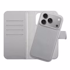 Accezz Coque portefeuille Edge amovible avec MagSafe Apple iPhone 18 Pro / 17 Pro - Gris