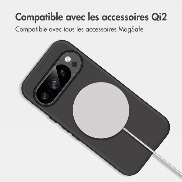 imoshion Coque arrière Color avec Thin MagSafe Ring Google Pixel 11 / 11 Pro / 10 / 10 Pro - Noir