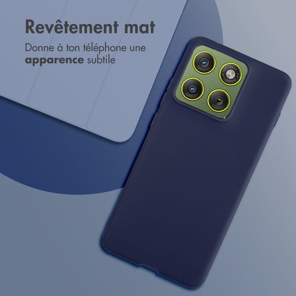 imoshion Coque Couleur Motorola Edge 70 - Bleu foncé