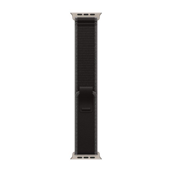 Apple Bracelet Trail Loop Apple Watch | 44/45/46/49 mm - Taille M/L - Charcoal Black / Natural Titanium