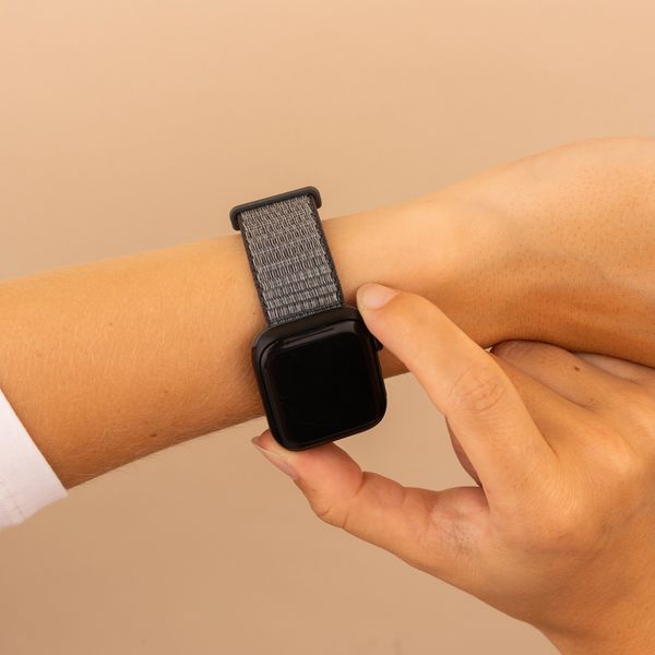 imoshion Bracelet en nylon Apple Watch | 38/40/41/42 mm - Ash Green