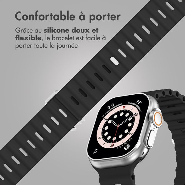 Accezz Bracelet Ocean Apple Watch | 44/45/46/49 mm - Noir