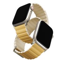 Uniq Bracelet Revix Premium Edition réversible Apple Watch | 44/45/46/49 mm - Canary Yellow / Ivory