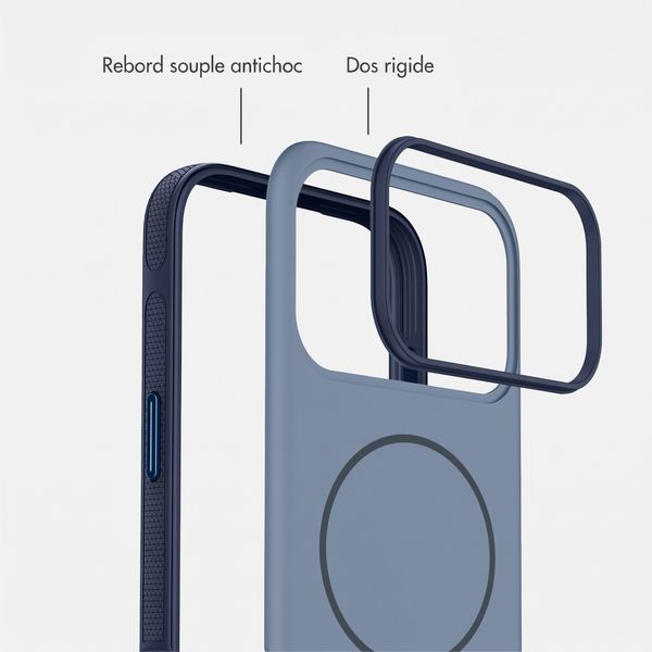 imoshion Coque arrière Color avec Thin MagSafe Ring Apple iPhone 17 Pro - Bleu foncé