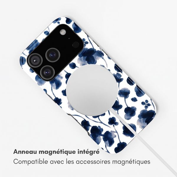 Selencia Coque arrière Vivid avec MagSafe Apple iPhone 18 Pro / 17 Pro - Midnight Blossom