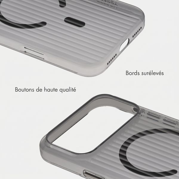 Accezz Coque arrière Lite avec MagSafe | Fluted | Apple iPhone 18 Pro Max / 17 Pro Max - Noir