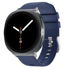 imoshion Bracelet en silicone flexible Samsung Galaxy Watch 8 (40/44mm) / Classic (46mm) - Bleu foncé