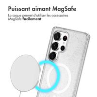 imoshion Coque Pailletée avec MagSafe Samsung Galaxy S24 Ultra - Paillettes Transparent