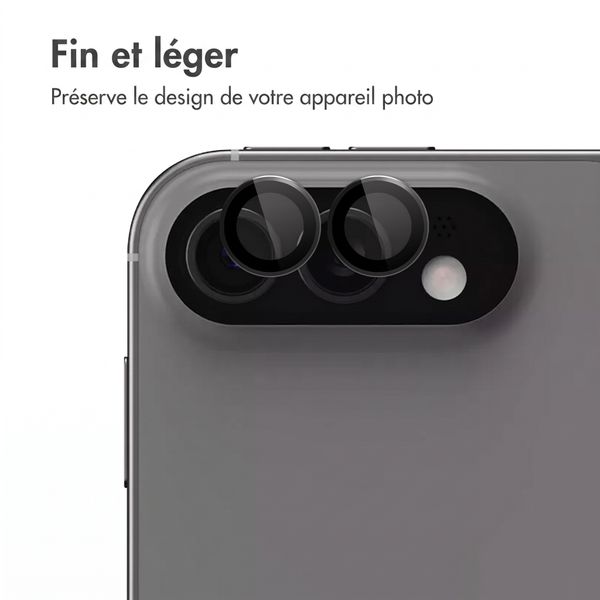 imoshion Protection caméra en verre lot de 2 Apple iPhone Duo - Noir