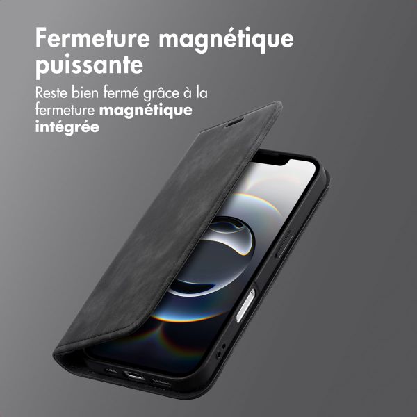 imoshion Étui de téléphone portefeuille Slim Apple iPhone 17e / 16e - Noir