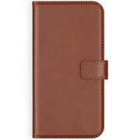 Selencia Étui portefeuille en cuir véritable Apple iPhone X / Xs - Marron clair