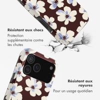 Selencia Coque arrière Vivid avec MagSafe Apple iPhone 17 Pro - Choco Flower Pop