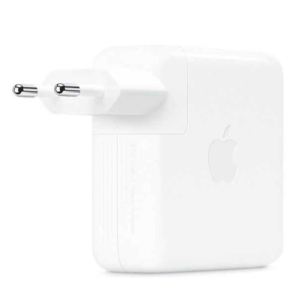 Apple Adaptateur secteur USB-C d’origine - Chargeur MacBook - 67W - Blanc