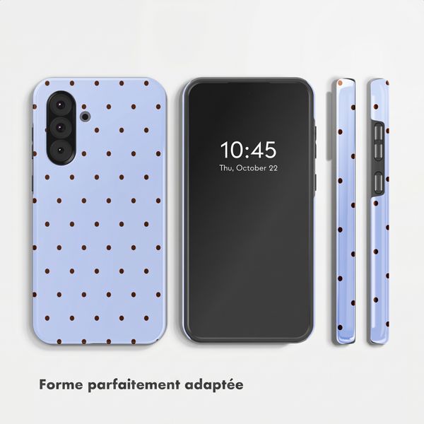 Selencia Coque arrière Vivid Samsung Galaxy A36 / A56 - Happy Dots Digital Sky