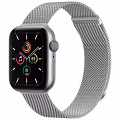 imoshion Bracelet magnétique milanais Apple Watch | 44/45/46/49 mm - Taille M - Argent