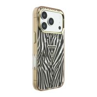 Guess Coque MagSafe Apple iPhone 18 Pro Max / 17 Pro Max - Zebra Gold